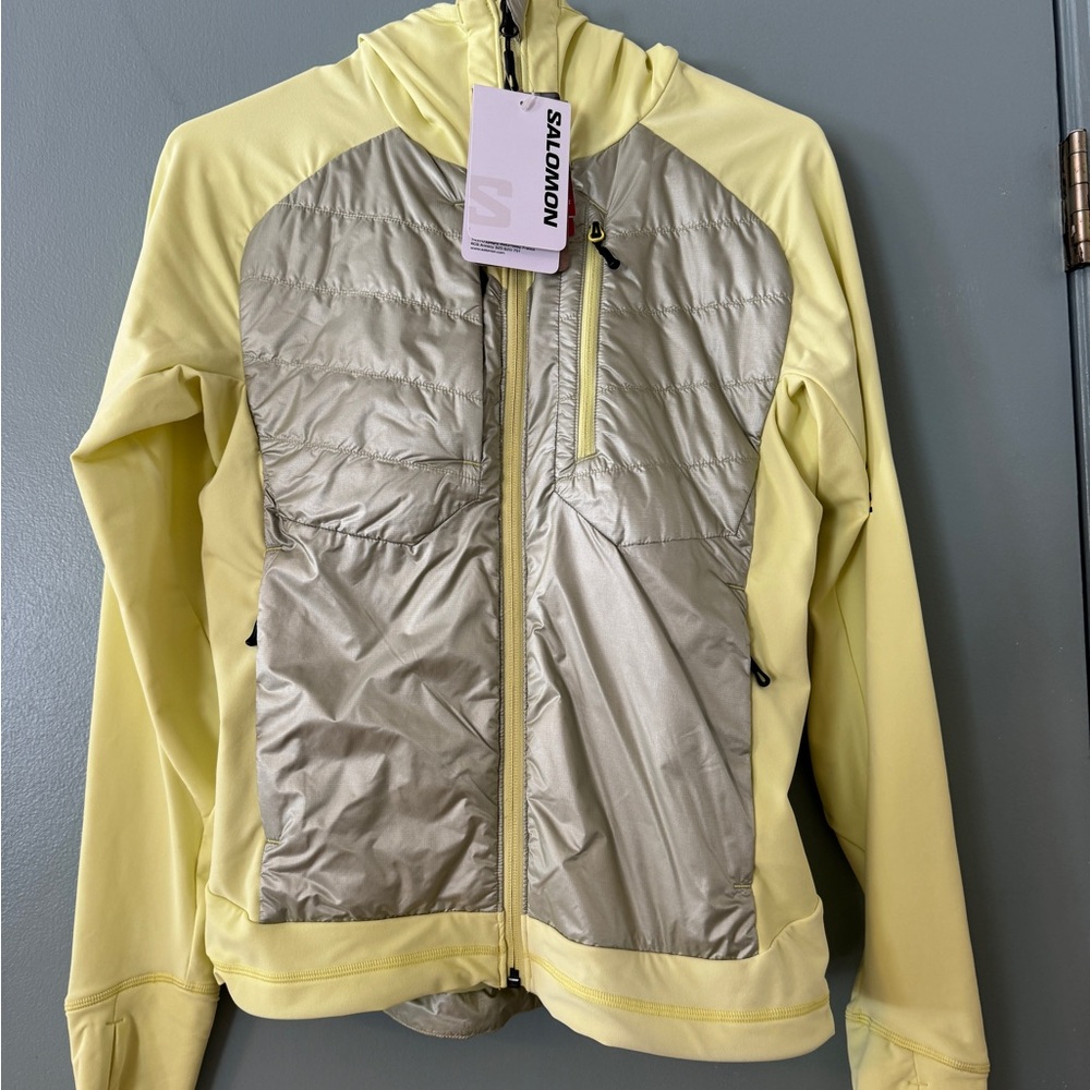 Salomon Women's Ski Jacket - Yellow and Silver